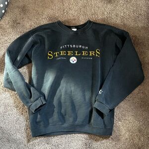 Vintage Starter Steelers Faded Crewneck